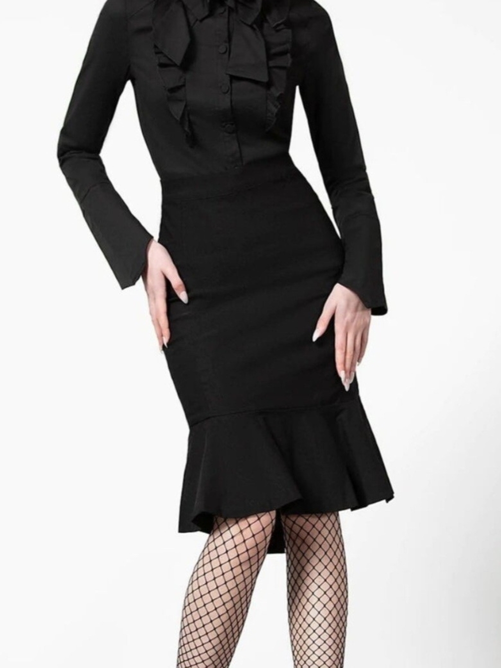 Killstar "HELLISA" Ruffle Top - Picture 4 of 8